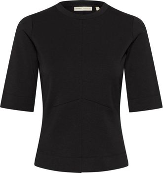 Inwear Vrouwelijk Zwart T-shirt Cocentiw Stijl - Dames - T-shirts - Zwart - 2XL - Polyester - Tops