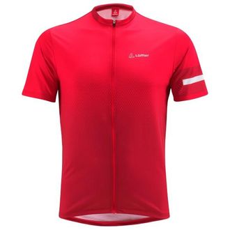 LOEFFLER Bike Shirt Full-Zip Dimi Velotrikot f&uuml;r Herren | rot