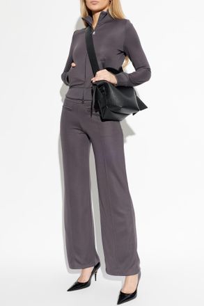 Courr&egrave;ges Sweatshirt With Stand-up Collar, Womens, Brown