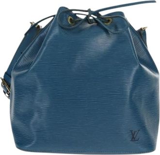 Louis Vuitton Pre-owned Vintage Bucket Bag - Dames - Vintage Tas - Blauw - ONE Size - Leer - Vintage