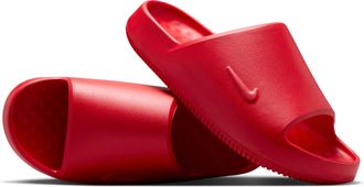 Nike Mens Calm 2.0 Slides in Red | IB0183-600