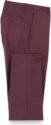 Paul Fredrick Wool Gabardine Flat Front Pants