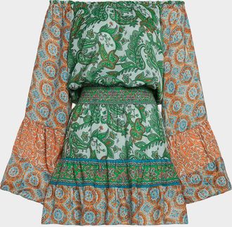 Ramy Brook Claudine Off-Shoulder Mini Dress