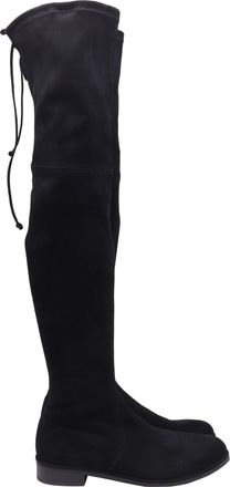 Stuart Weitzman Lowland Bold Boots in Black Suede