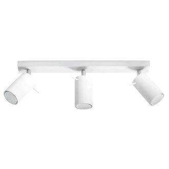 Wonderlamp L&aacute;mpara de techo blanco 3 focos estilo industrial ajustable