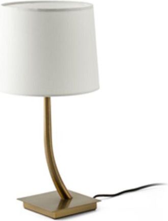 Faro Barcelona Rem L&aacute;mpara Sobremesa Bronce/blanca 29685-04