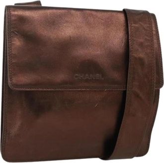 Chanel Pre-owned Schoudertas - Dames - Vintage Schoudertas - Bruin - ONE Size - Leer - Vintage