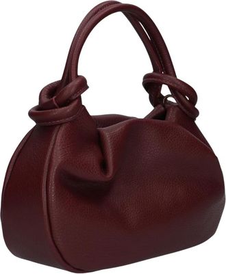 Notre-V Lucca Classic Grain - Dames - Handtassen - Rood - ONE Size - Leer - Tassen