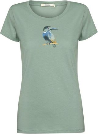 Greenbomb Bird Look Loves T-Shirt T-Shirt f&uuml;r Damen | t&uuml;rkis