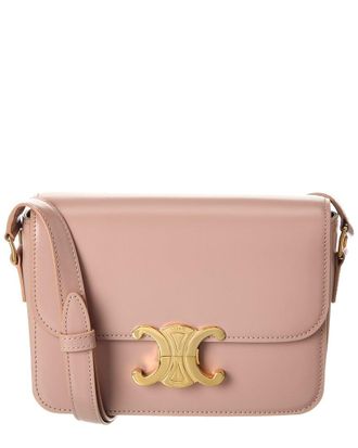 Celine Celine Triomphe Leather Shoulder Bag