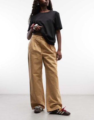 Carhartt Work in Progress Billie pantaloni single knee in dusty hamilton brown-Marrone