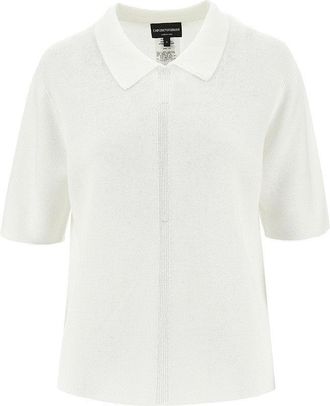 Emporio Armani Links knit polo shirt Woman L