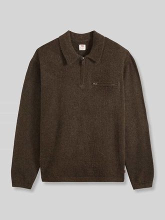 Levi's Regular Fit Troyer aus reiner Baumwolle mit Brusttasche in Schoko, Gr&ouml;&szlig;e XL