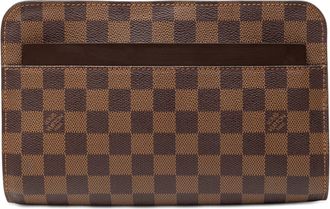 Louis Vuitton Pre-owned Womens Damier Ebene Saint Pochette - Brown Textile - One Size