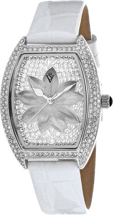 Christian Van Sant Womens Lotus White Dial Watch