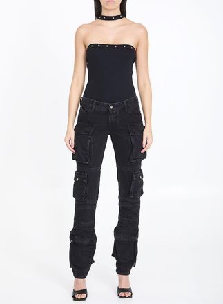 The Attico Womens Essie Jeans - Black Cotton - Size 27 (Waist)