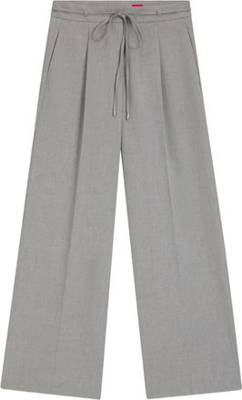 HUGO BOSS Plooibroek met trekkoordsluiting - Grijs