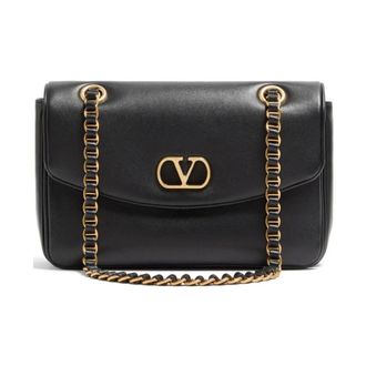 Valentino Garavani Bolso de Hombro VLogo Chain - Bags - Mujer - Negro - ONE SIZE