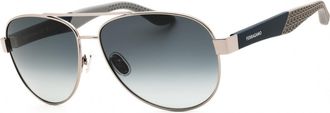 Ferragamo SF275SN 021 Shiny Light Rutherium/Grey Gradient