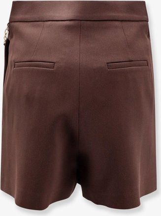 Elisabetta Franchi Womens Stretch Viscose Shorts Brown