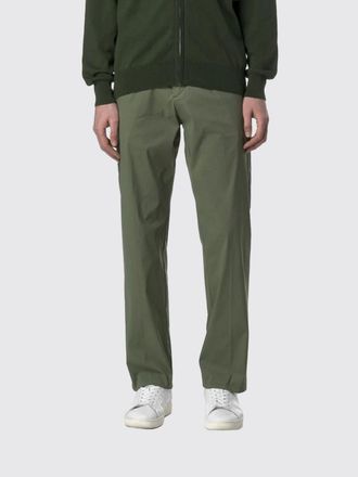 K-Way Pantaloni sartoriali slim fit in gabardine con passanti in vita