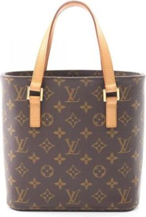 Louis Vuitton Pre-owned Bucket Bags, female, Brown, Size: ONE SIZE Pre-owned Canvas Bucket Bag