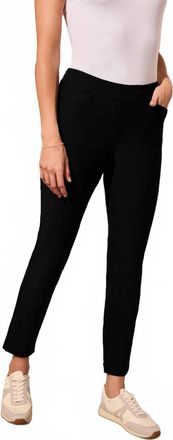 Tribal Flatten It Pull-On With Back Seam Ankle Pant In Black