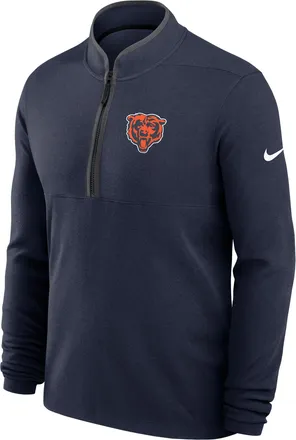 Nike Chicago Bears Logo Victory Nike Mens Dri-FIT NFL 1/2-Zip Long-Sleeve Top in Blue | 0343462M7Q-R48