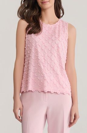 Kasper Scallop Lace Shell in Tutu Pink at Nordstrom, Size X-Small