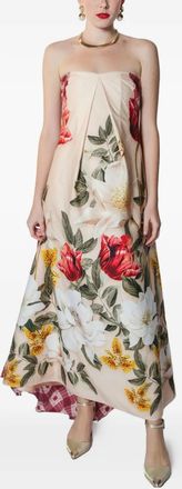 Lethicia Bronstein Abito lungo Marigold senza spalline - Toni neutri