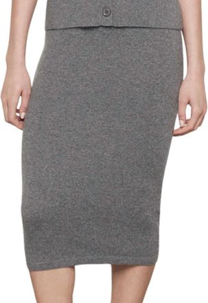 Enza Costa Womens Cashmere Skirt In Thunder