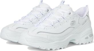 Skechers DLites Hands Free Slip-INS Womens Shoes White Silver : 8.5 B - Medium, Rubber