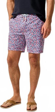 Johnnie-O Half Elastic Surf Shorts In Seeing Stars