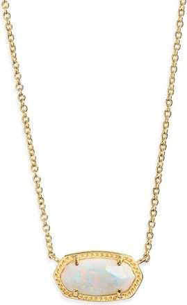 Kendra Scott Elisa Necklace in White Kyocera Opal at Nordstrom