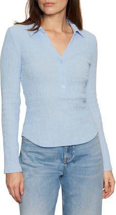 Sanctuary Texture Top in Blue Powder at Nordstrom, Size X-Large