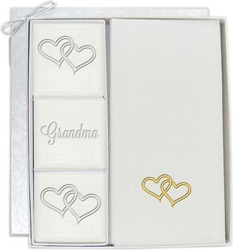 Carved Solutions Double Hearts For Grandma Soap And Towel Set