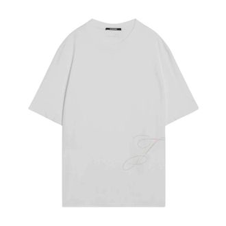 Jacquemus T-Shirts, male, White, XL, T-shirt Girocollo Manica Corta