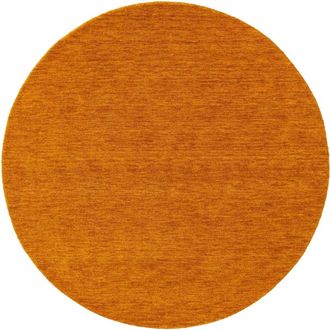 benuta Alfombra de lana redonda amarillo ø 200 redondo