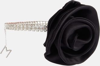 Magda Butrym Floral-applique crystal-embellished choker