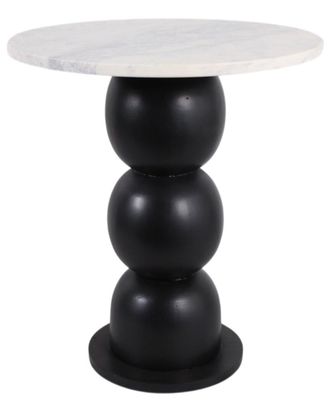 Sagebrook Home 20X18in Bubble Base Marble Top Accent Table
