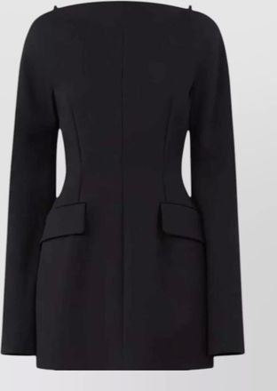 Sportmax hourglass dress technical cotton cady