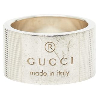 Gucci Silver Silver 925 Band Ring (Pre-Owned)