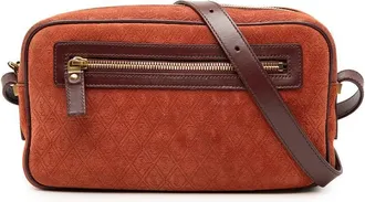 Saint Laurent Pre-owned Saint Laurent Suede Monogram All Over Camera Bag Ladies YMIFKXIVRCD2D45R