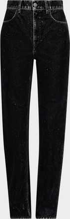 Golden Goose Journey Straight Velvet-Effect Jeans