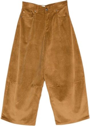 Paul Smith Wijde broek - Dames - Wijde Broeken - Bruin - 2XS - Broeken