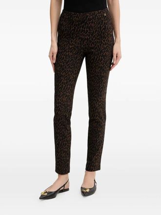 Guess Co Pantaloni con stampa leopardata - Nero