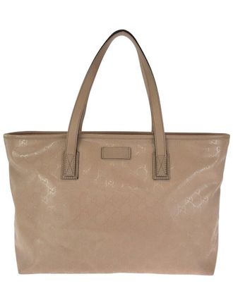 Gucci Pink Coated/Waterproof Canvas Gg Imprime Pvc Tote Bag
