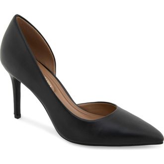 Christian Siriano Biro Half dOrsay Pump in Black at Nordstrom, Size 7.5