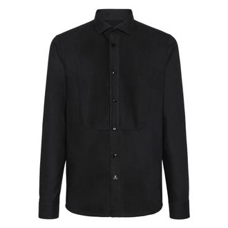Philipp Plein Shirt Black Tie - Heren - Casual Overhemden - Zwart - 5XL - Katoen - Overhemden