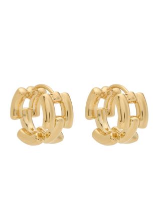 LIÉ STUDIO Lie Studio The Johanna 18kt Gold Hoop Earrings - One Size